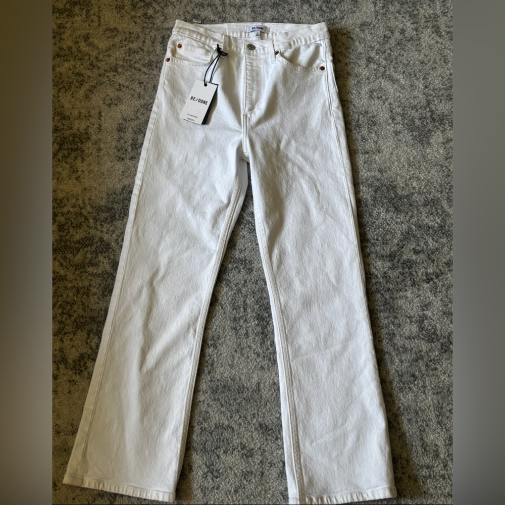 NWT RE/DONE 70s Bootcut Jeans White Size: 28 or Women's 6 - Picture 7 of 8